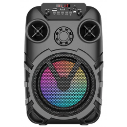 колонка+Bluetooth+USB+SD+радио+аккумулятор+микрофон+эквалайзер+светомузыка ZQS-8122