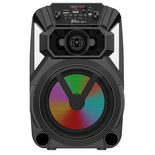 колонка+Bluetooth+USB+SD+радио+аккумулятор+микрофон+эквалайзер+светомузыка ZQS-8127