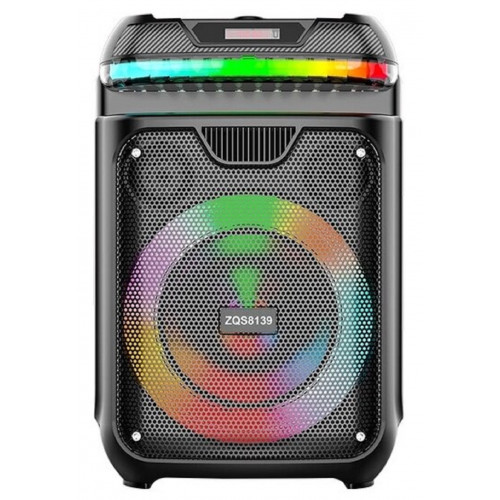 колонка+Bluetooth+USB+SD+радио+аккумулятор+микрофон+эквалайзер+светомузыка ZQS-8139