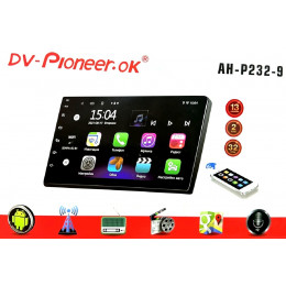 автомагнитола 9″дюйм+Android 2/32GB+сенсорный экран+MP5+Bluetooth+USB+AUX+радио AH-P232-9