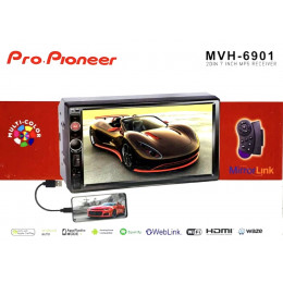 автомагнитола 7″дюйм+сенсорный экран+MP5+Bluetooth+USB+AUX+радио MVH-6901