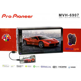 автомагнитола 7″дюйм+сенсорный экран+MP5+Bluetooth+USB+AUX+радио MVH-6907