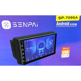 автомагнитола 7″дюйм+Android 1/32GB+сенсорный экран+MP5+Bluetooth+USB+AUX+радио SENPAi SP-7095A