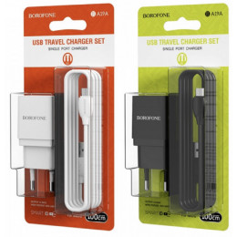 розетка USB Borofone BA19A+кабель Micro