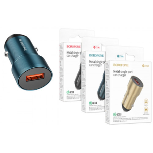 авто зарядка 1 USB Borofone BZ19A