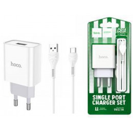 розетка USB Hoco C81A+кабель Type-C