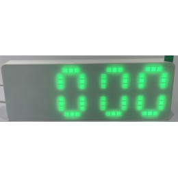 часы настольные зеркальные+дата+температура X8017L/4 (ярко-зеленый)