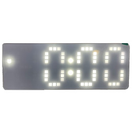 часы настольные зеркальные+дата+температура X8017L/6 (белый) 