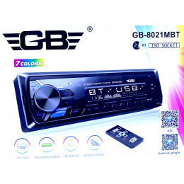 автомагнитола+Bluetooth+USB+AUX+Радио GB-8021MBT