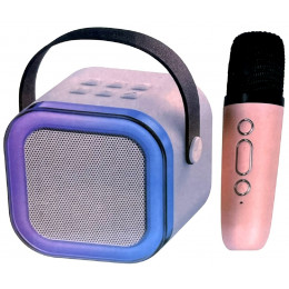 колонка+Bluetooth+USB+радио+аккумулятор+микрофон 2 шт K12