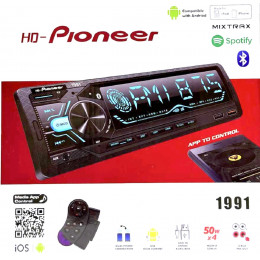 автомагнитола+Bluetooth+USB+AUX+Радио Pioneer 1991