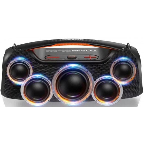 колонка+Bluetooth+USB+SD+радио+светомузыка+микрофон+аккумулятор Hopestar A60  (100W)