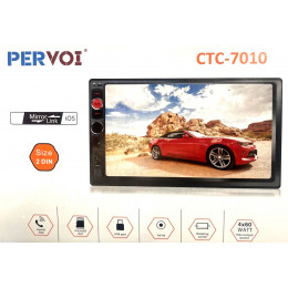 автомагнитола 7″дюйм+сенсорный экран+MP5+Bluetooth+USB+AUX+радио Pervoi CTC-7010