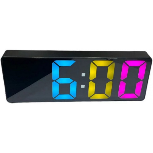 часы настольные+дата+температура X0712E (цветной)