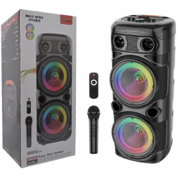колонка+Bluetooth+USB+SD+радио+аккумулятор+микрофон+эквалайзер+светомузыка ZQS-8210S