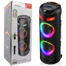 колонка+Bluetooth+USB+SD+радио+аккумулятор+микрофон+эквалайзер+светомузыка ZQS-8237