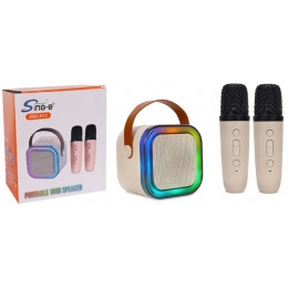 колонка+Bluetooth+USB+радио+аккумулятор+микрофон 2 шт ZQS-K12