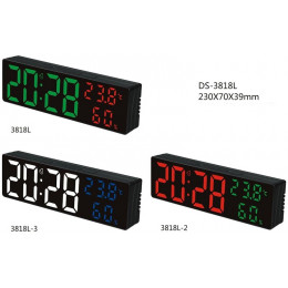 часы настольные+дата+температура DS-3818L