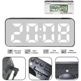 часы настольные+дата+температура DS-3821L