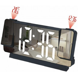 часы проекционные+дата+температура DS-5822LP-W (белый)