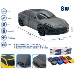 колонка машинка+Bluetooth+USB+SD+радио+аккумулятор WUF-U1038  (8W)