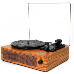 виниловый проигрыватель+Bluetooth+AUX+RCA+аккумулятор+от сети TR-108