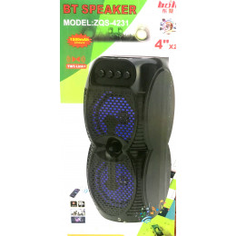 бумбокс+Bluetooth+USB+SD+радио+аккумулятор+эквалайзер+светомузыка ZQS-4231