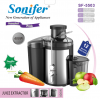 соковыжималка для твердых фруктов и овощей Sonifer, фильтр из нержавеющей стали, 2 режима скорости, мощность 400w SF-5503