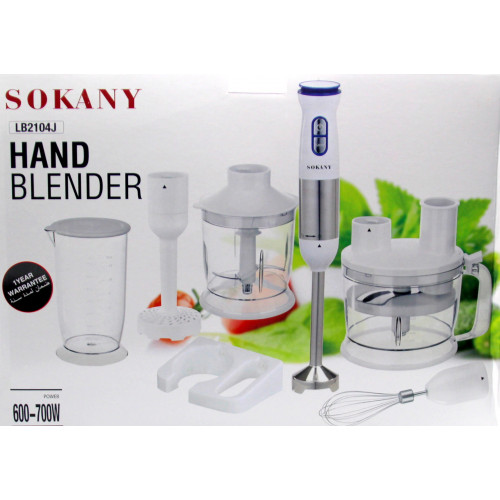многофункциональный кухонный комбайн SOKANY, с насадками, мощность 700w LB-2104J