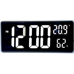 часы настенные+настольные+дата+температура X3808/6 (белый)