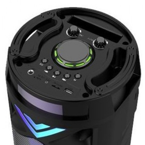 бумбокс+Bluetooth+USB+SD+радио+аккумулятор+микрофон+пульт+светомузыка ZQS-6201