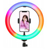 кольцевая лампа 33см+штатив M33K RGB
