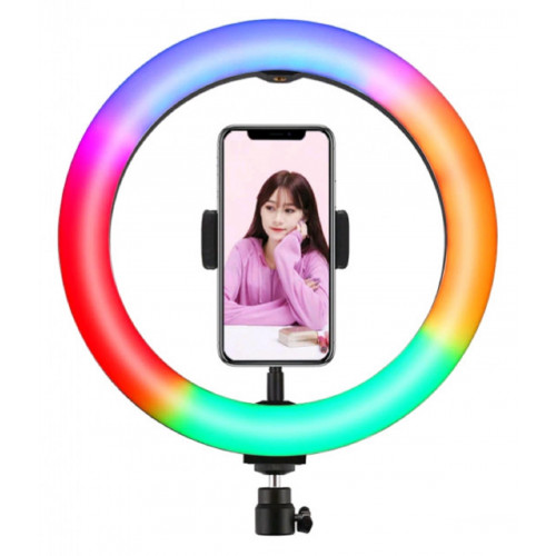 кольцевая лампа 33см+штатив M33K RGB