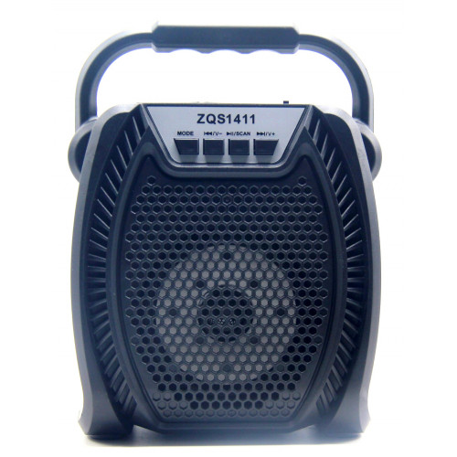 бумбокс+Bluetooth+USB+SD+радио+аккумулятор 18650+светомузыка ZQS-1411