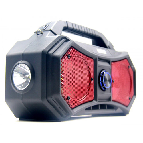 бумбокс+Bluetooth+USB+SD+радио+фонарик+аккумулятор 18650+светомузыка ZQS-4222