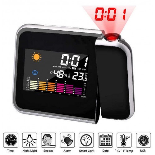часы проекционные+дата+температура DS-8190
