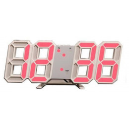 часы настольные+дата+температура OS-9018/1 (красный)