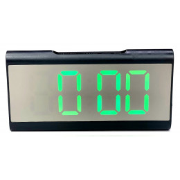 часы настольные зеркальные+дата+температура X6098/4 (ярко-зеленый)
