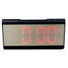 часы настольные зеркальные+дата+температура X6098/1 (красный)
