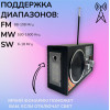 радиоприемник HAIRUN+Bluetooth+USB+SD+фонарик+аккумулятор 18650 HR-19BT