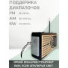 радиоприемник HAIRUN+Bluetooth+USB+SD+фонарик+часы+аккумулятор HR-41BT