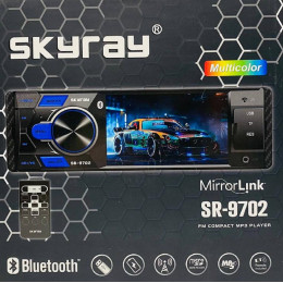 автомагнитола 4,1 дюйм MP5+Bluetooth+USB+AUX+Радио Skyray SR-9702