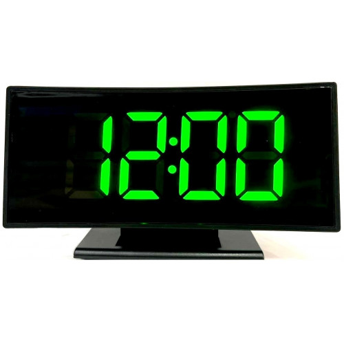 часы настольные+дата+температура DS-3621L/4 (ярко-зеленый)