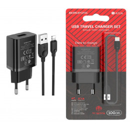 розетка USB Borofone BA52A+кабель iphone