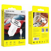 авто зарядка 2 USB Borofone BZ12+кабель iphone