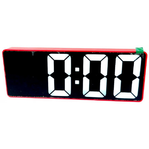 часы настольные+дата+температура JX-012/6 (белый)