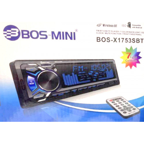 автомагнитола+Bluetooth+USB+AUX+Радио BOS-X1753SBT
