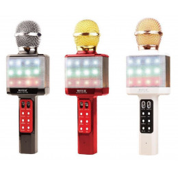 колонка микрофон+светомузыка+Bluetooth+USB+радио+аккумулятор WSTER WS-1828