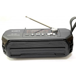 радиоприемник HAIRUN+Bluetooth+USB+SD+аккумулятор 18650 HR-1BT