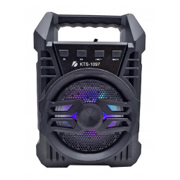 бумбокс+Bluetooth+USB+SD+радио+аккумулятор+светомузыка KTS-1097